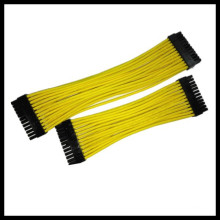 30cm Individual Sleeved Yellow 24pin Cable Wire Harness